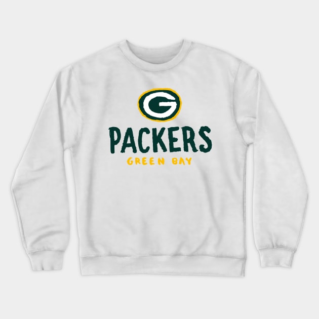 Green Bay Packeeeers 05 Crewneck Sweatshirt by Very Simple Graph